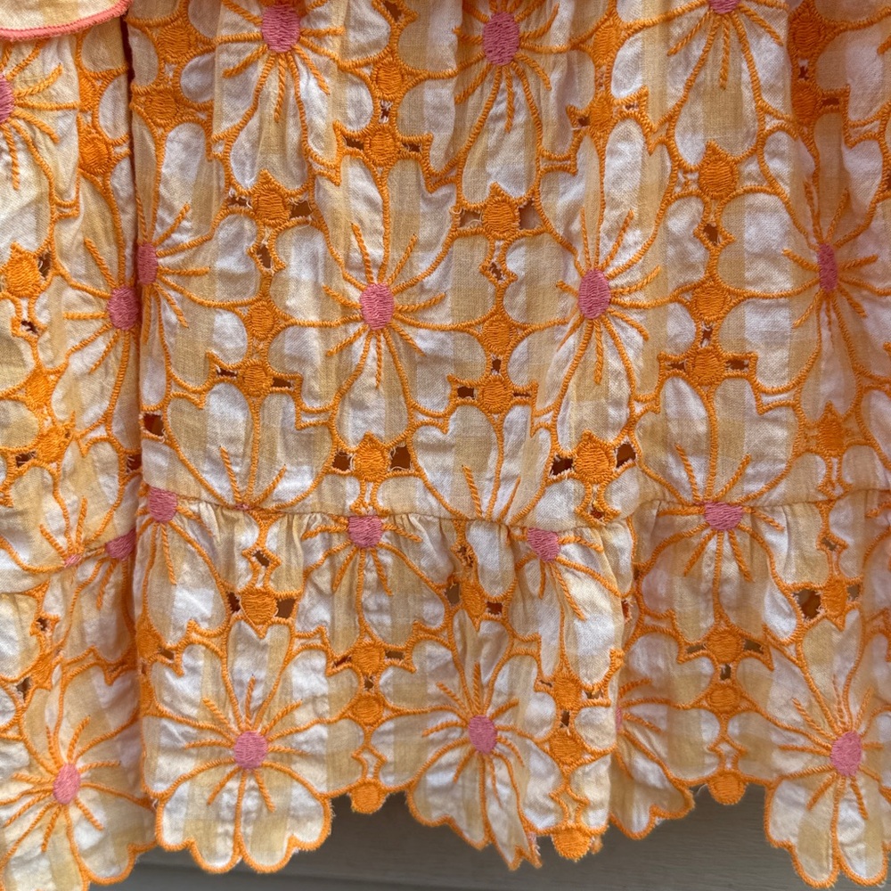 Anthropologie | Embroidered Flower Print Tank size Medium - Picture 2 of 5